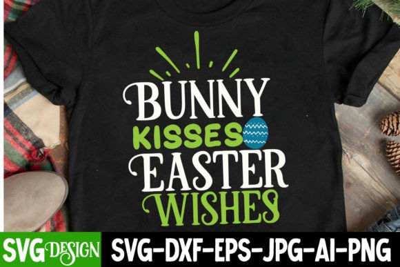 Bunny Kisses Easter Graphics for T-Shirt Designs