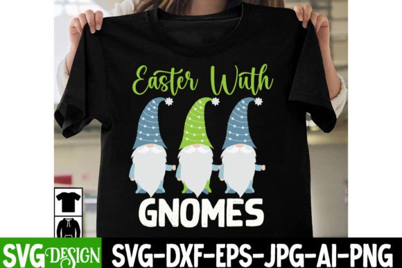 Easter Gnomes SVG for T-Shirt Designs and Graphics