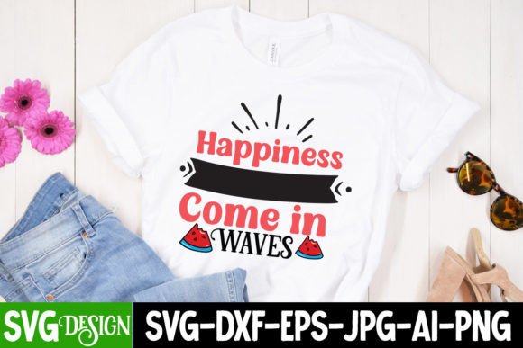 Hapiness Come in Waves SVG: Freebies & Graphics
