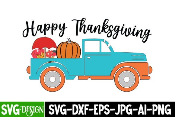Happy Thanksgiving SVG Cut File Graphics Freebies
