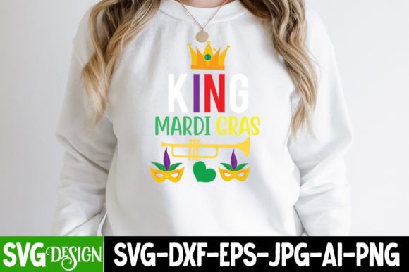 King Mardi Gras SVG: Graphics for T-Shirt Designs