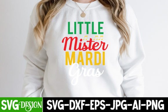 Little Mister Mardi Gras SVG: Graphics for T-Shirt Designs