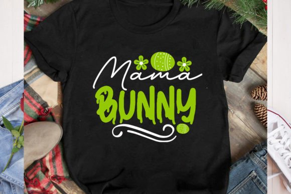 Mama Bunny SVG Cut File: Graphics for T-Shirt Designs