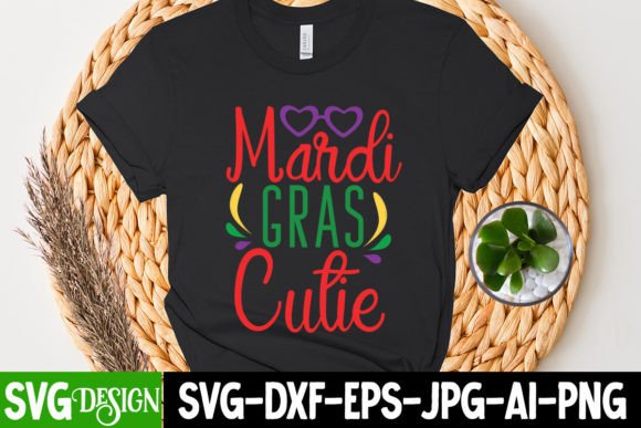 Mardi Gras Cutie SVG: Graphics for T-Shirt Designs