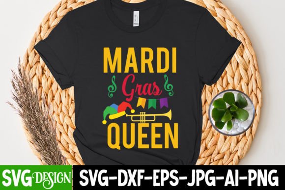 Mardi Gras Queen SVG: Graphics for T-Shirt Designs