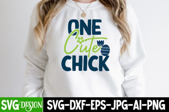 One Cute Chick SVG: Graphics for T-Shirt Designs